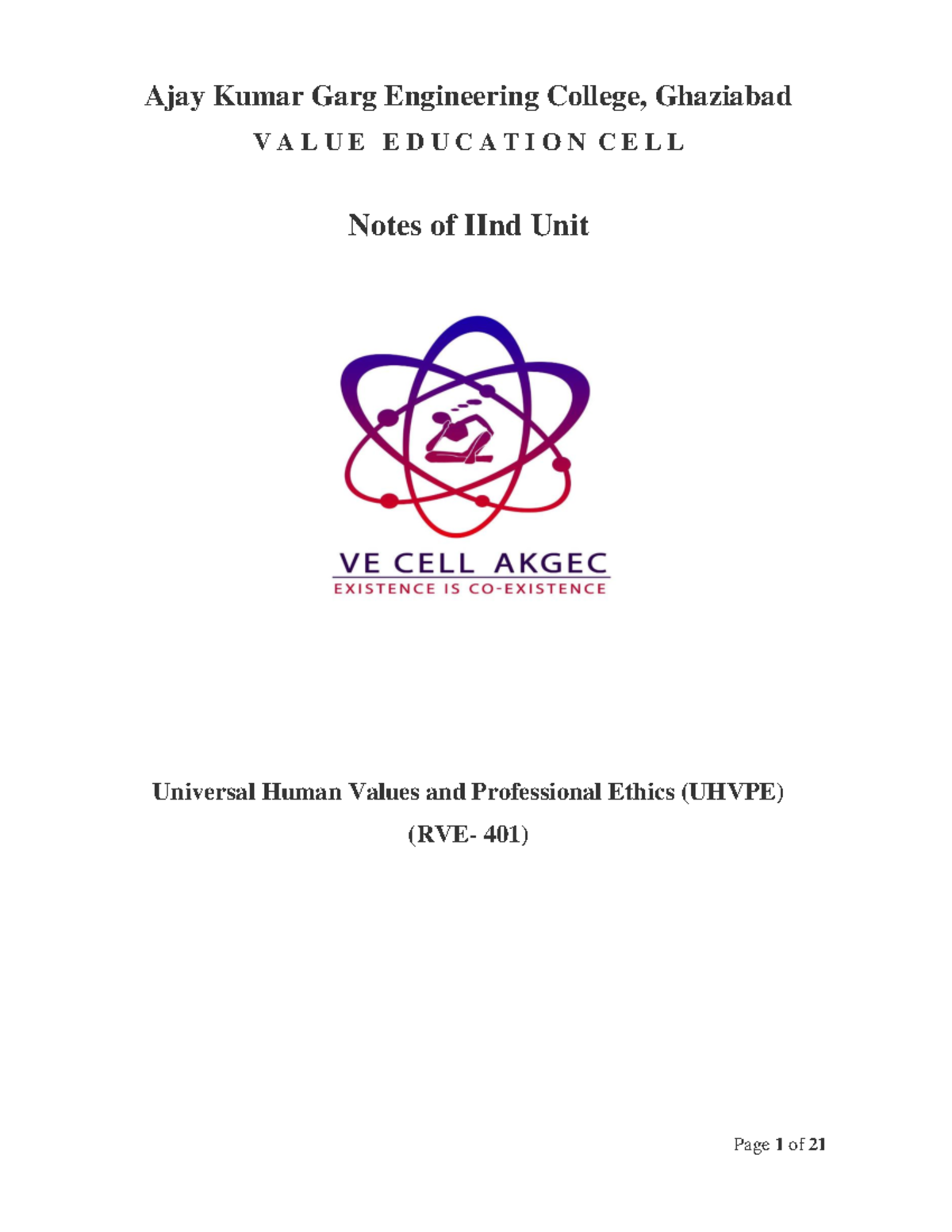 UNIT-2 Notes Uhvpe(KVE401) - Ajay Kumar Garg Engineering College ...