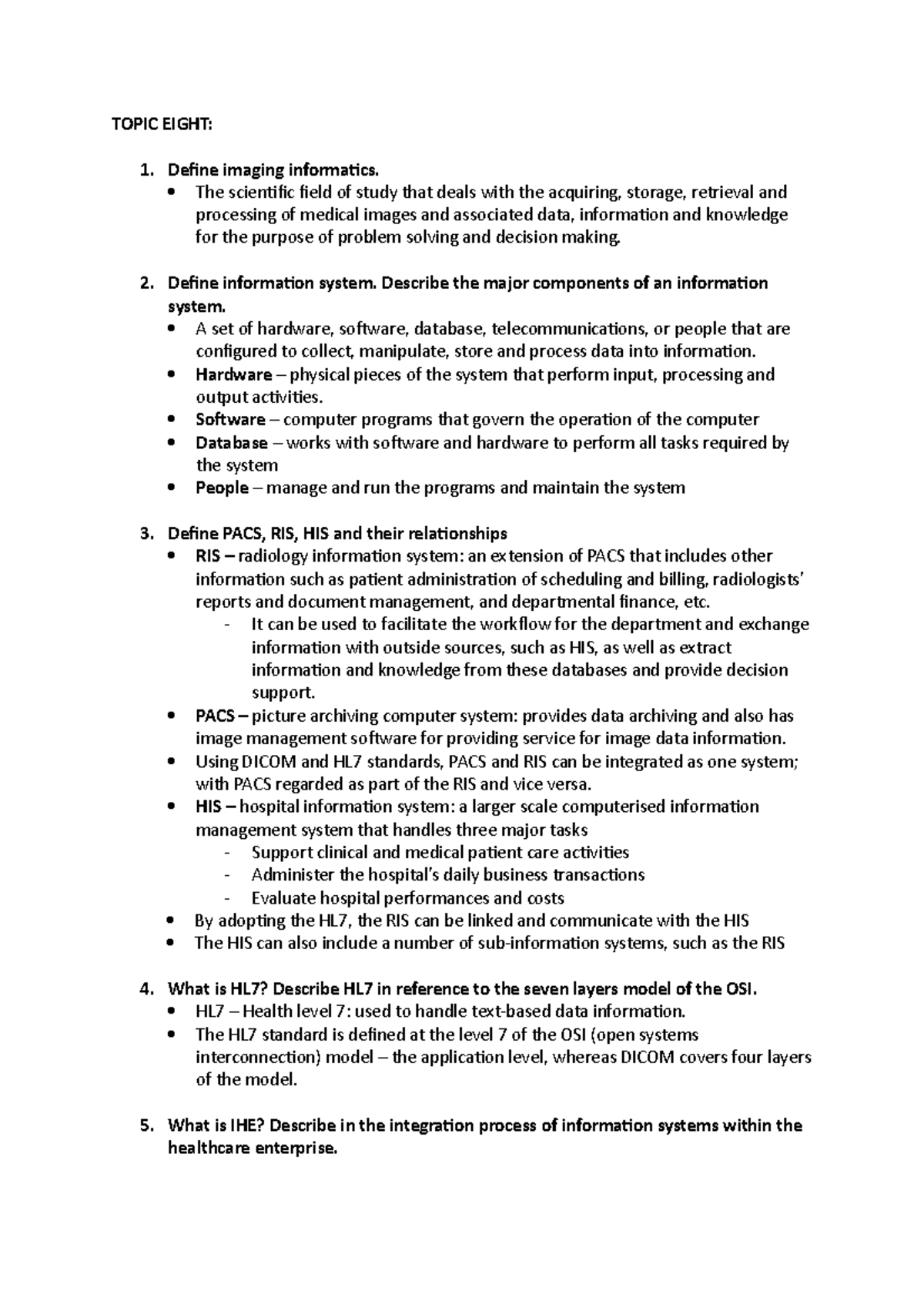 MRS 233 Topic Eight - Hay Tang - TOPIC EIGHT: Define imaging ...