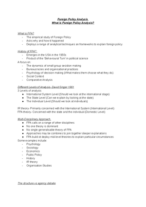 FPA- RAM - Claire Randelson- Rational Actor Model - Foreign Policy ...
