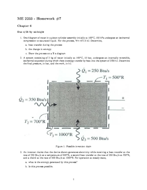 HW4 - Homework set 4 - ME 2233 - Homework #4 due 3/7/17 by midnight on ...