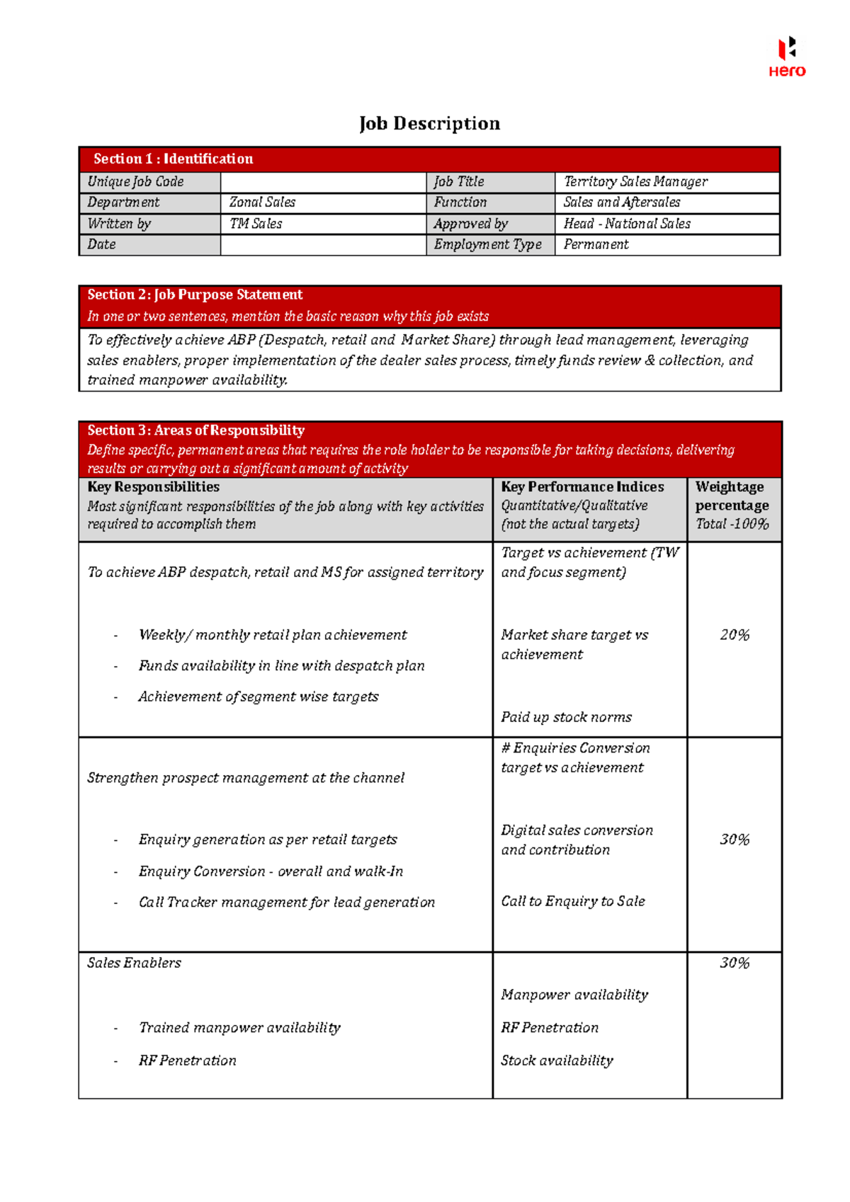 49461107 - Pracaitceaklndkjas s jakslda sfa - Job Description Section 1 ...