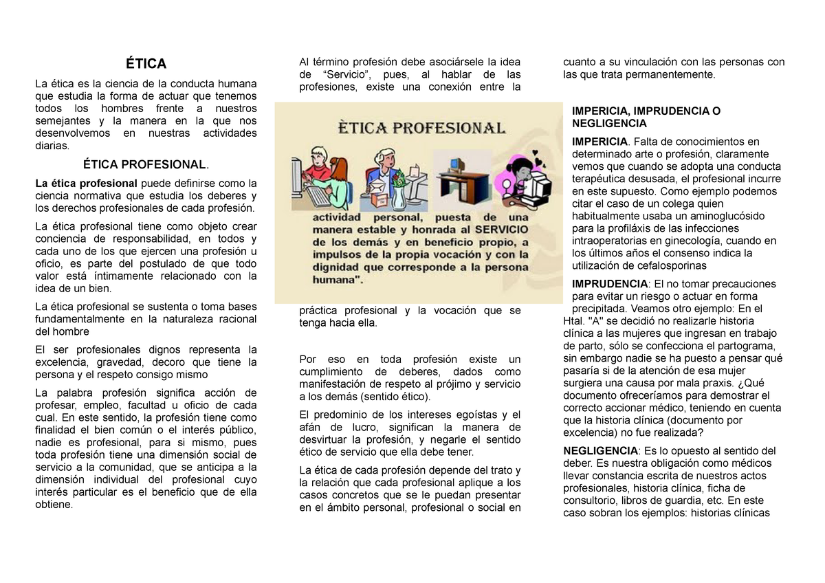 Triptico Etica Y Valores Ii Ciencia Individualismo 2810