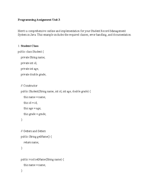 Java-1103 Programming Assignment Unit 1 - Programming Assignment Unit 1 ...