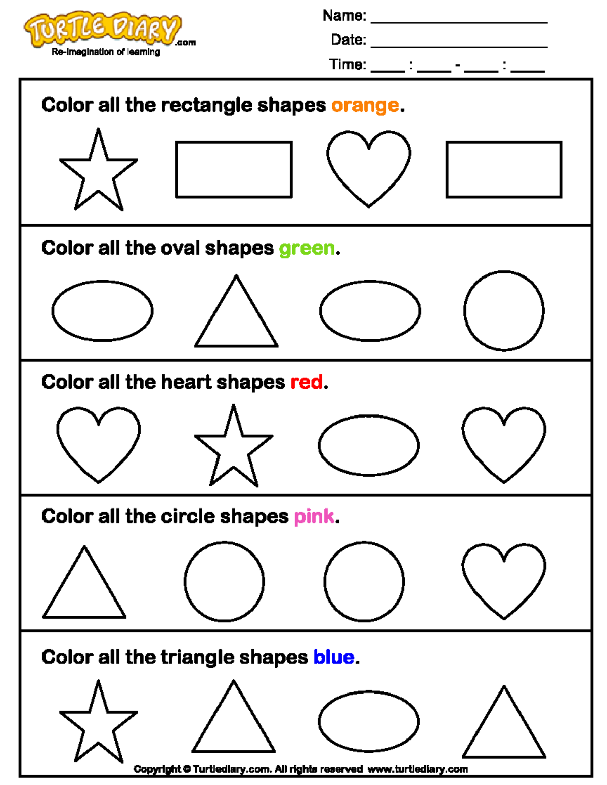 Identify and color shapes - Business Management - Studocu