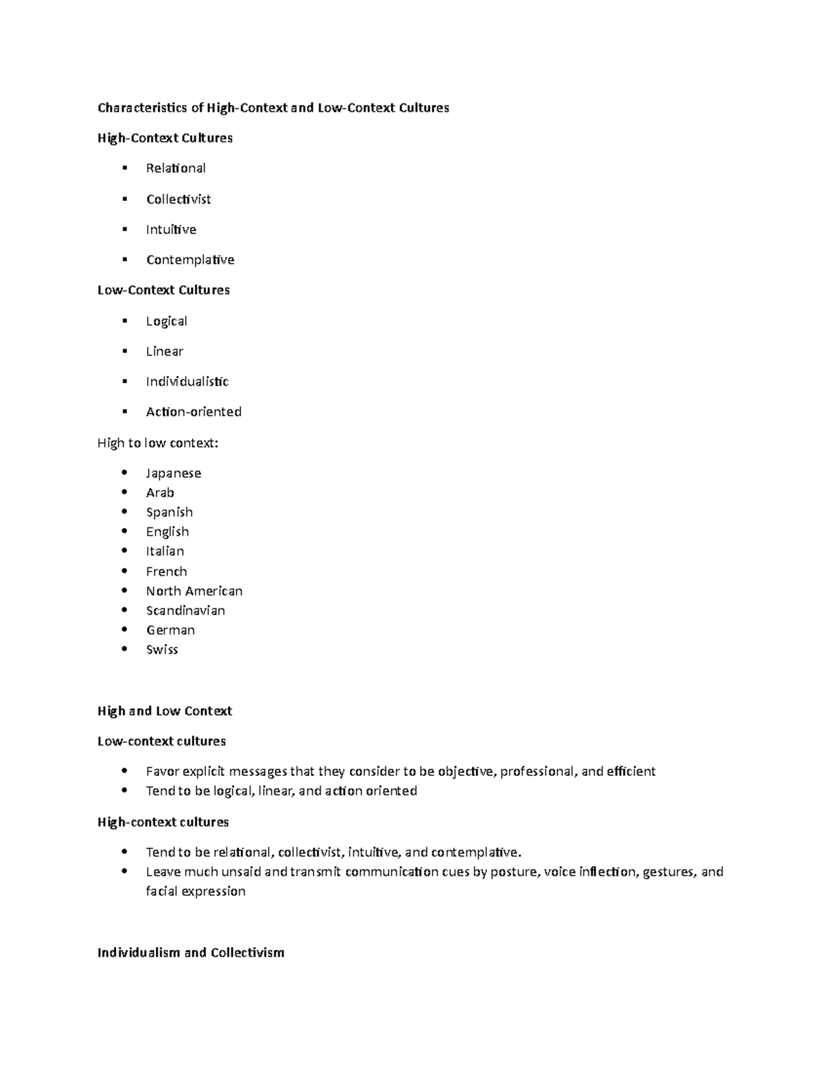 lecture-notes-1-characteristics-of-high-context-and-low-context