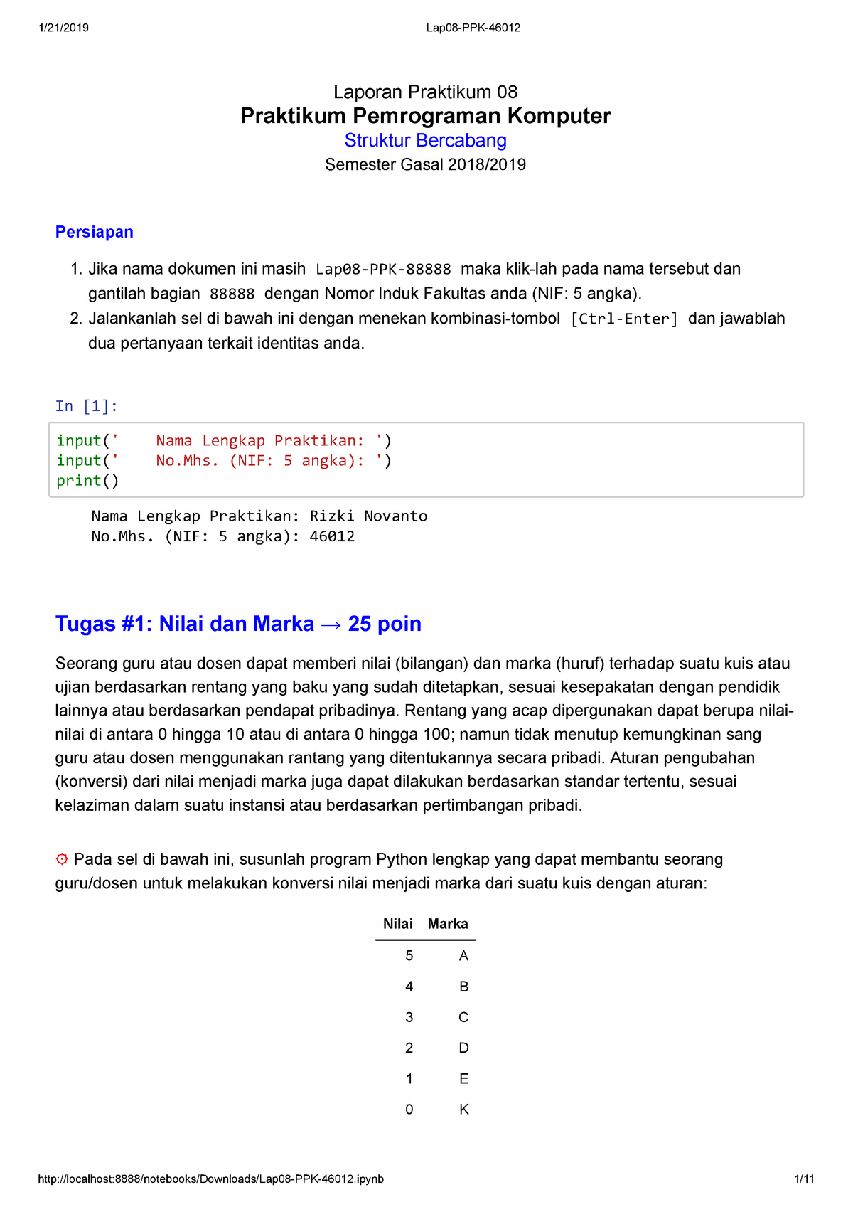 13+ Contoh Laporan Praktikum Pemrograman Komputer