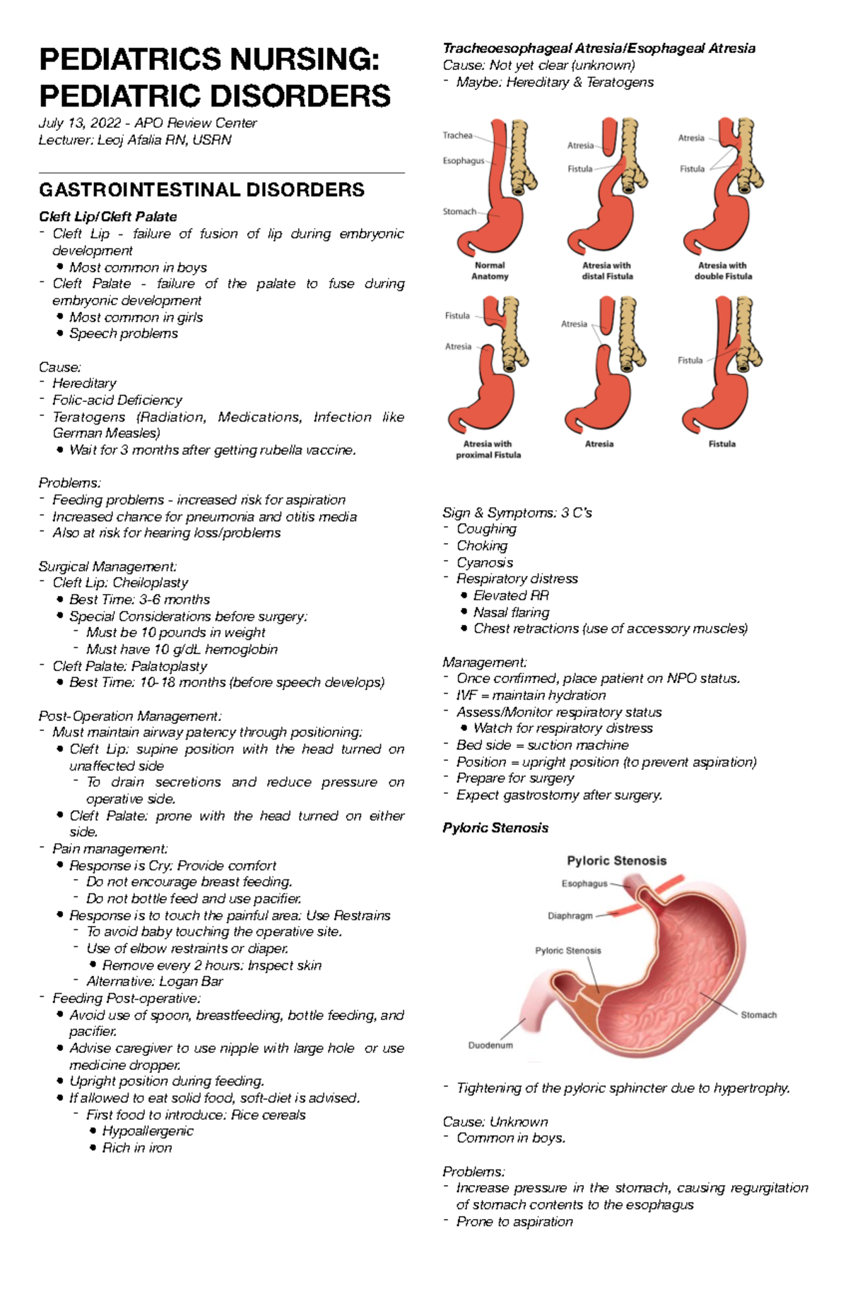 Pediatric Nursing Pediatric Disorders - PEDIATRICS NURSING: PEDIATRIC ...