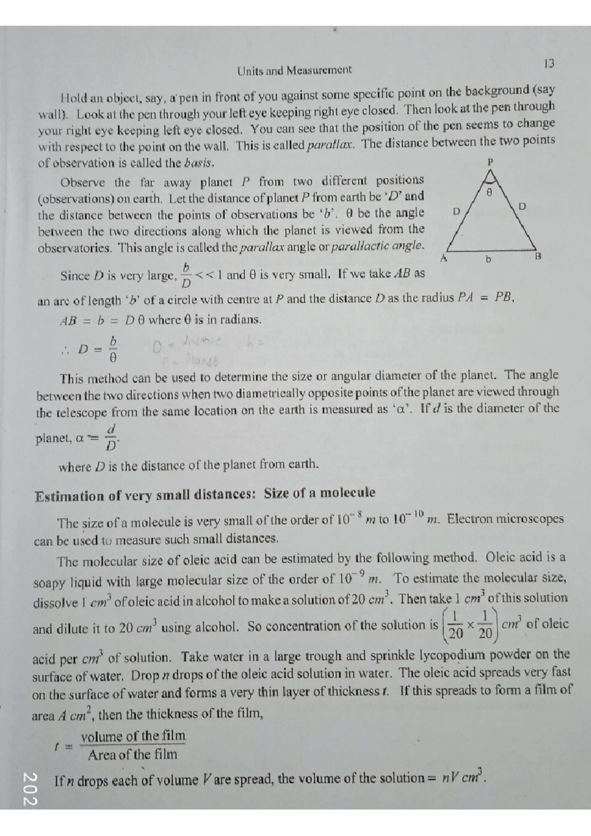 Mesasurment of large large distance - Physics - Studocu