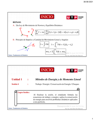 Ejercicios Propuestos - Curso: Fundamentos De Dinámica Unidad 2 ...