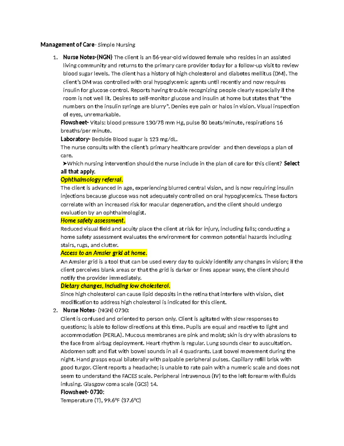 Simple Nursing-Management of Care - Management of Care- Simple Nursing ...