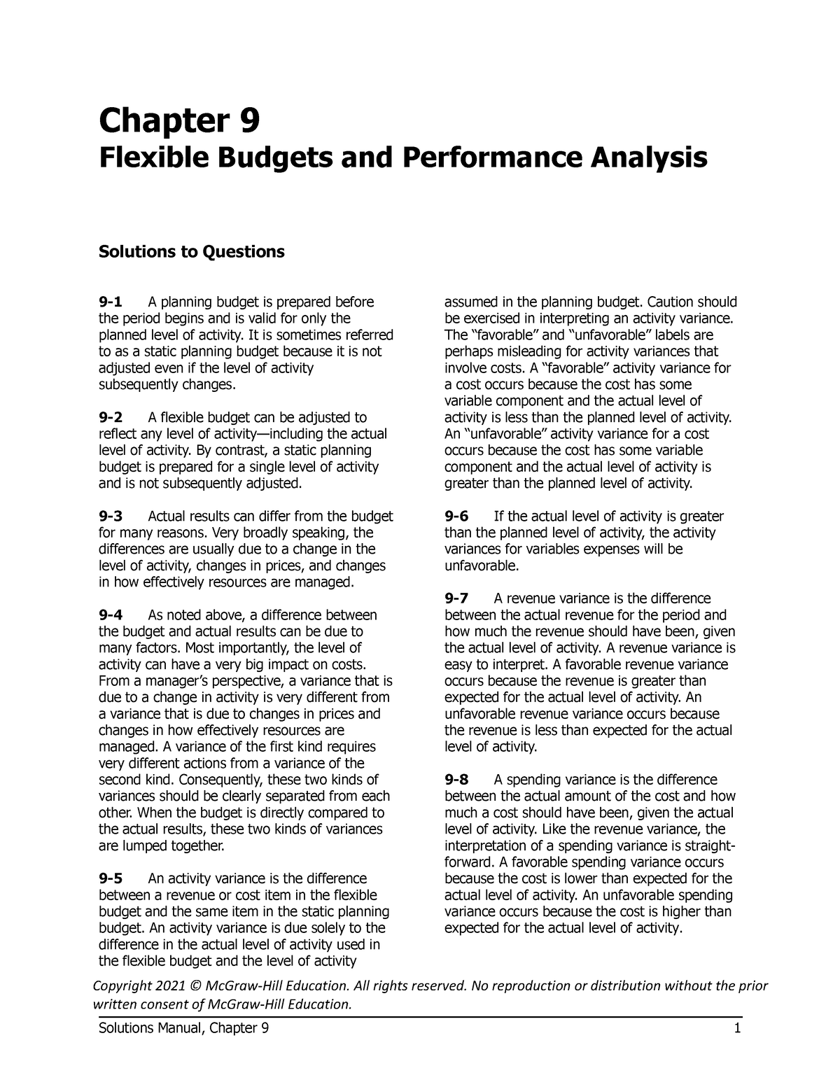 case study how do i budget answer key