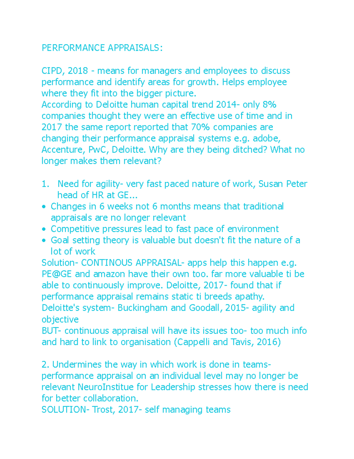 Continued relevance of performance appraisals essay plan - PERFORMANCE ...