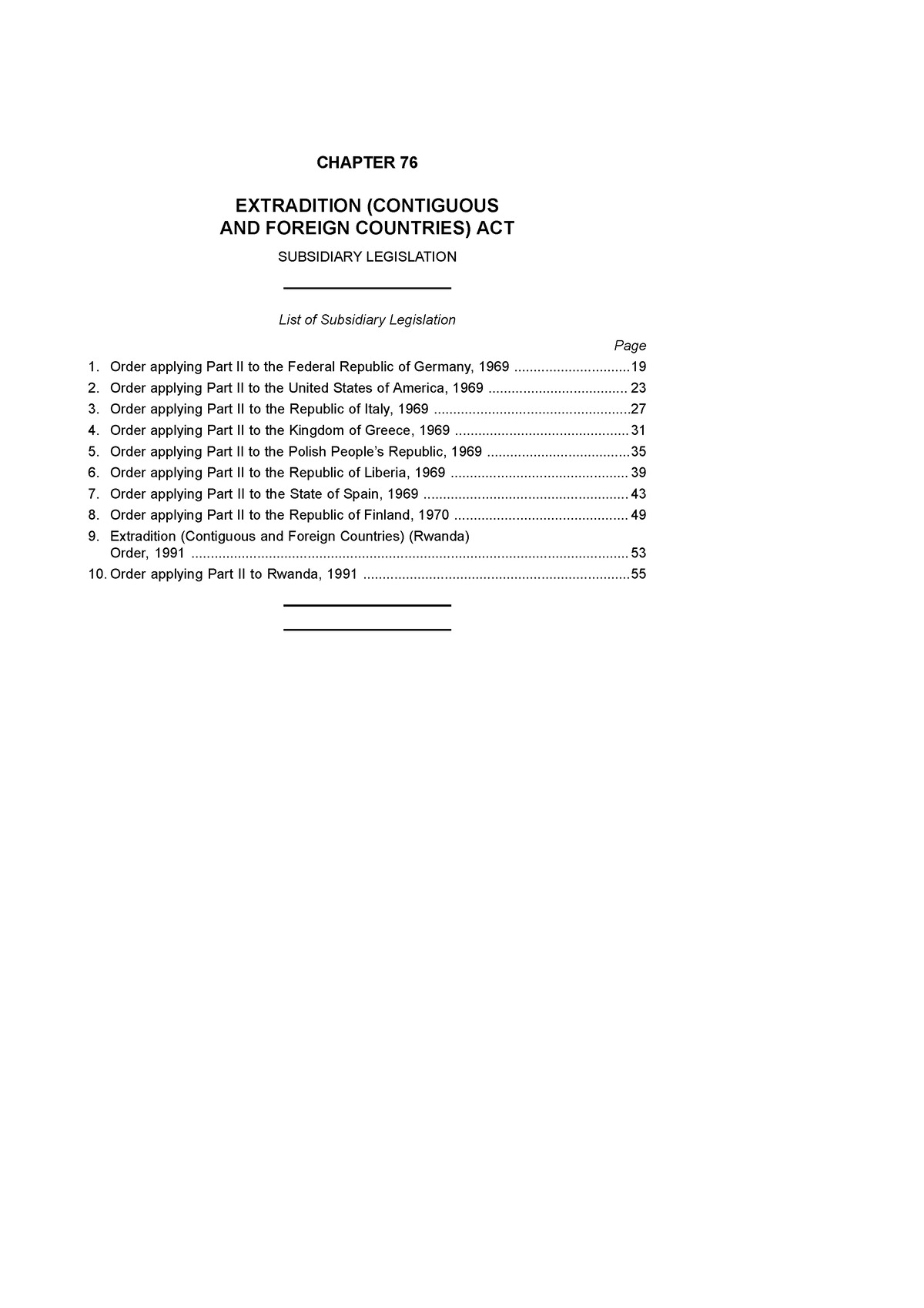 Extradition Contiguousand Foreign Countries 7of1966 Subsidary CHAPTER   Thumb 1200 1699 