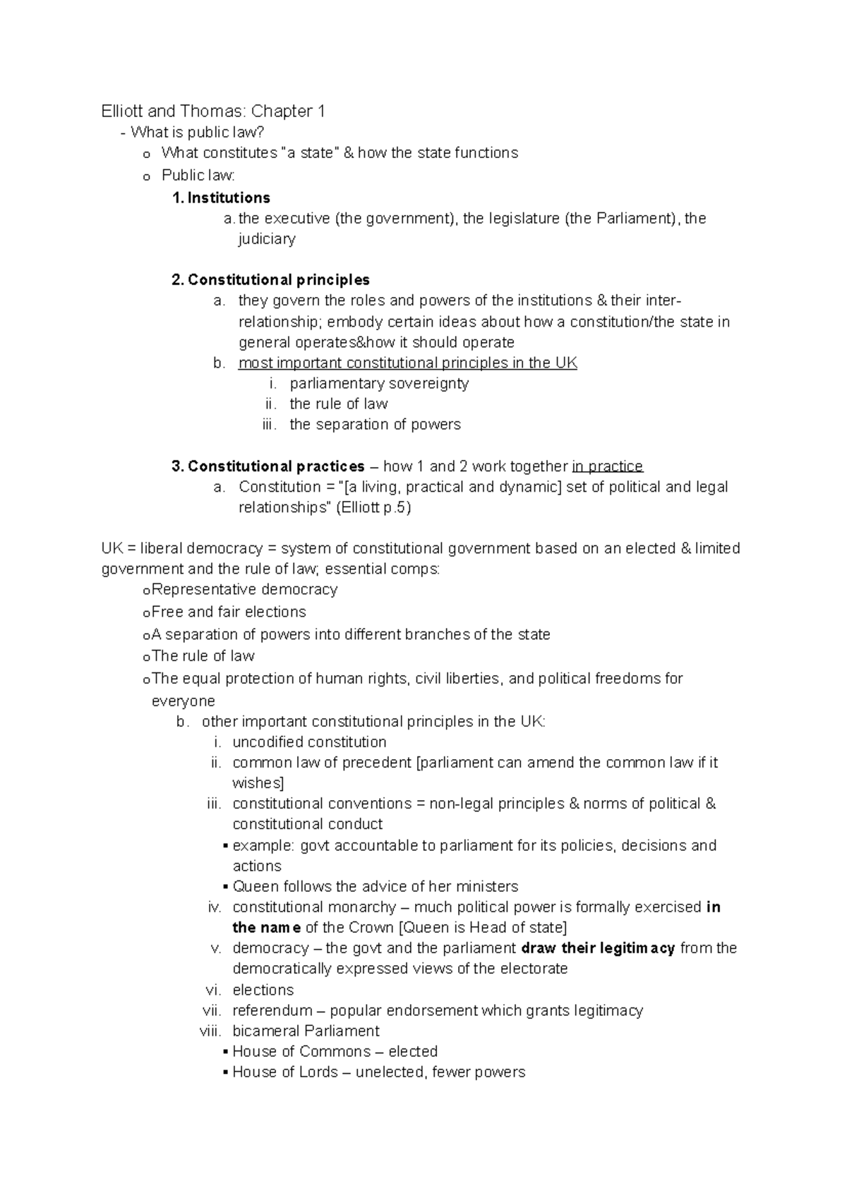 Elliott and Thomas ch 1-2 summary - Elliott and Thomas: Chapter 1 What ...