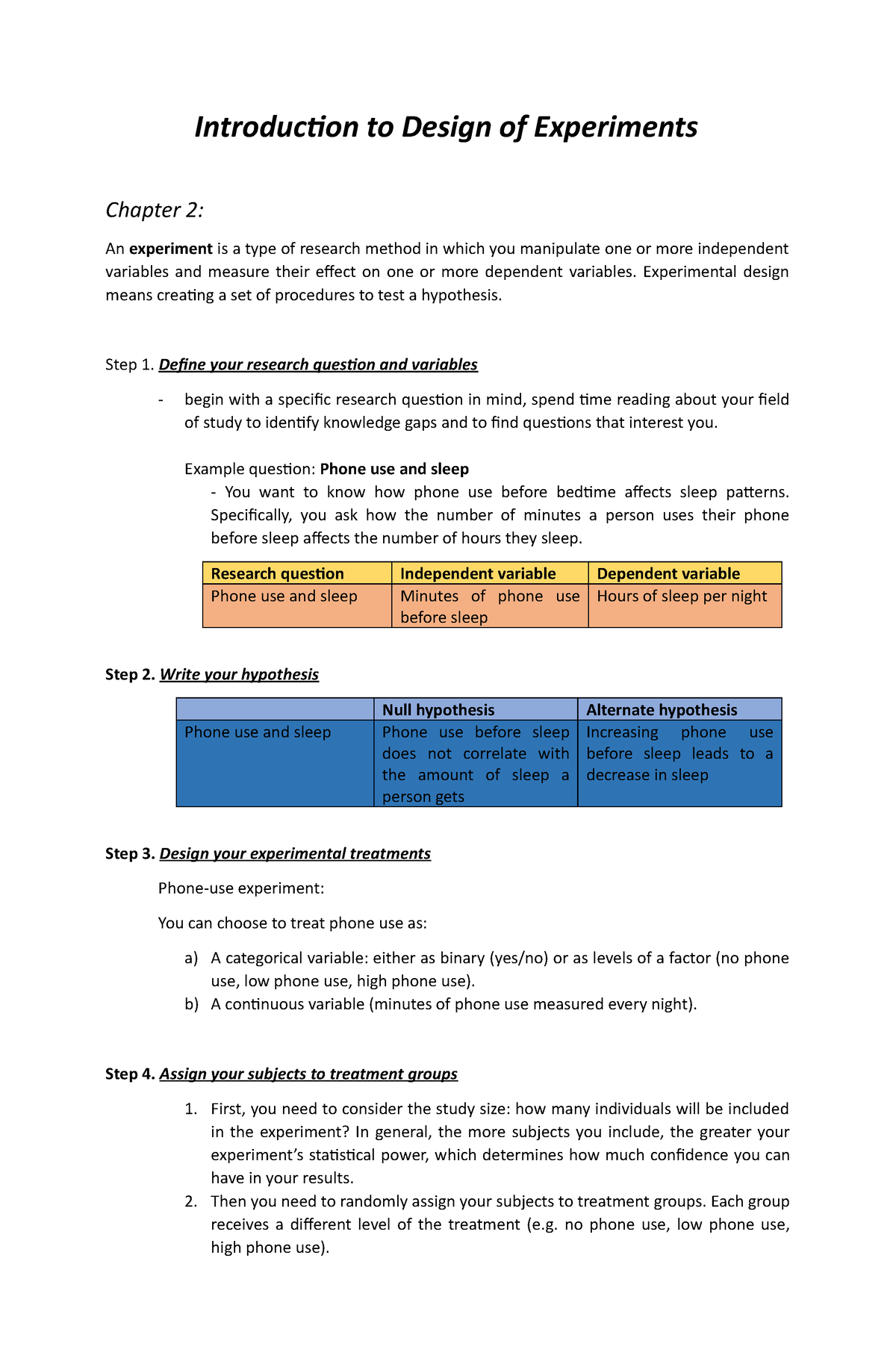 Chapter 2: Introduction To Design Of Experiments - Introduction To ...