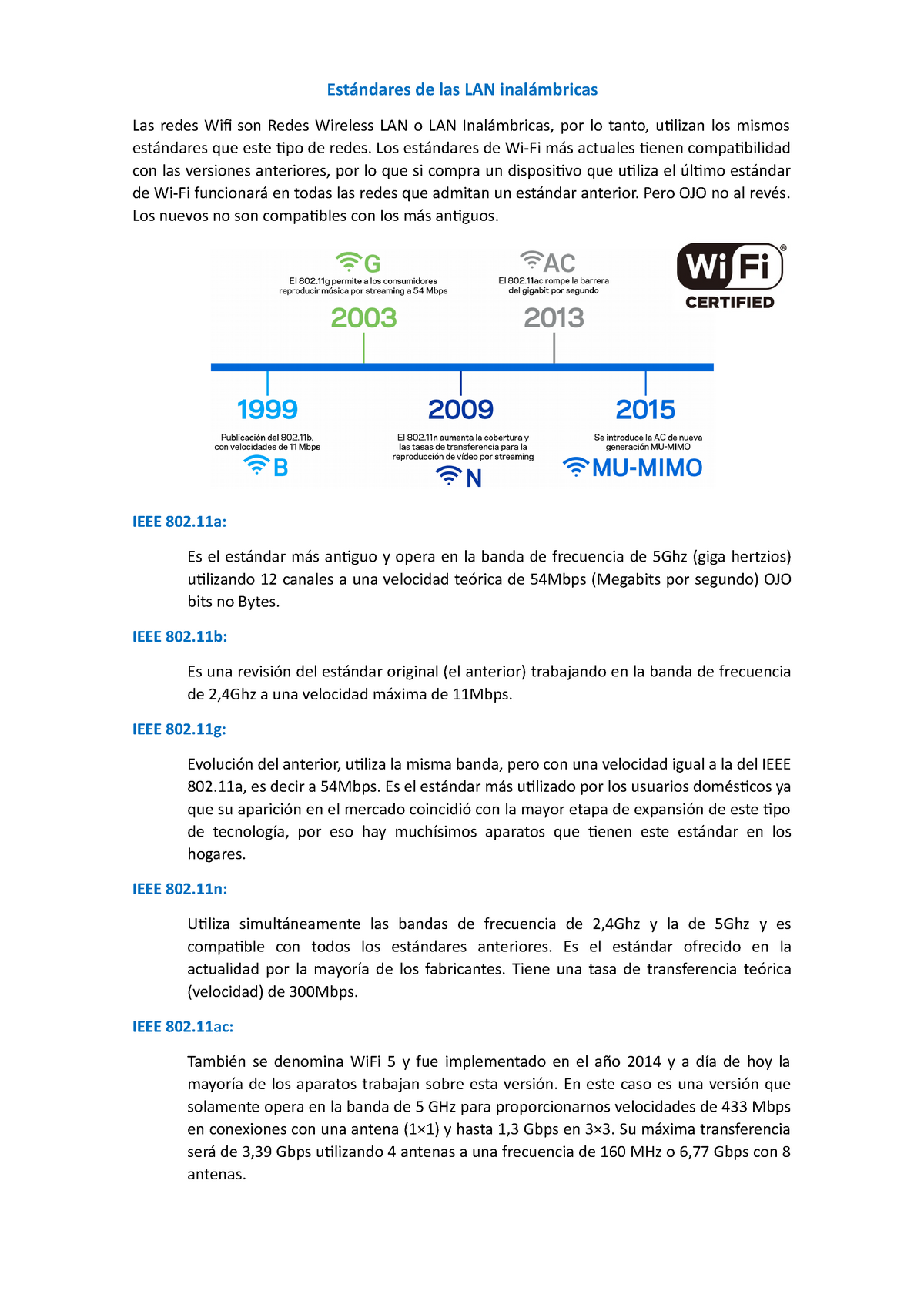 Estándares De Las Lan Inalámbricas Estándares De Las Lan Inalámbricas Las Redes Wifi Son Redes 2263