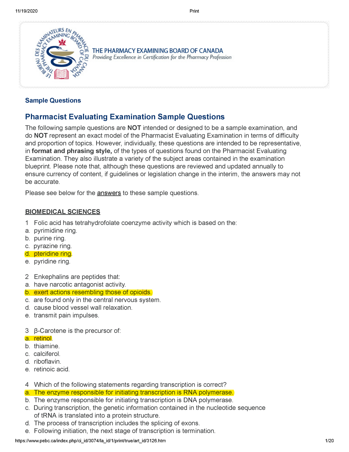 pebc-ee-sample-questions-sample-questions-pharmacist-evaluating