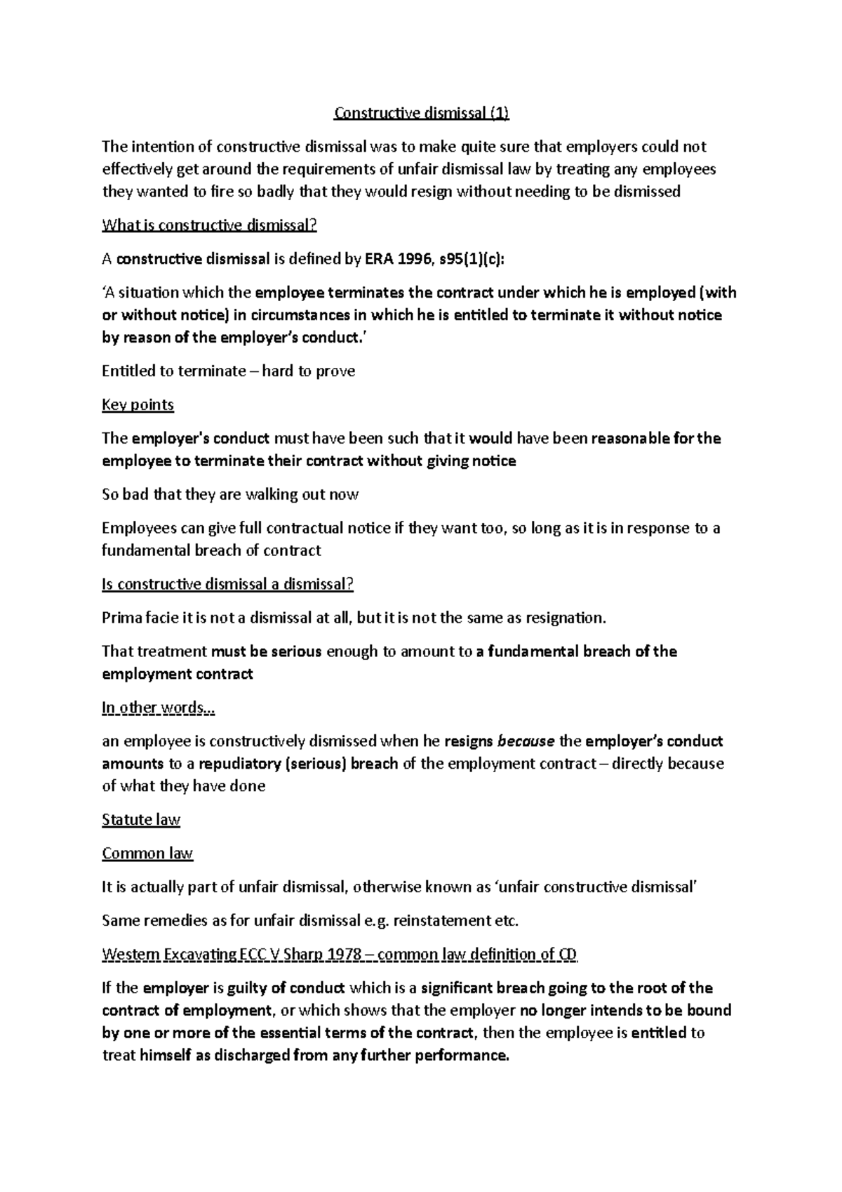 constructive-dismissal-entitled-to-terminate-hard-to-prove-key