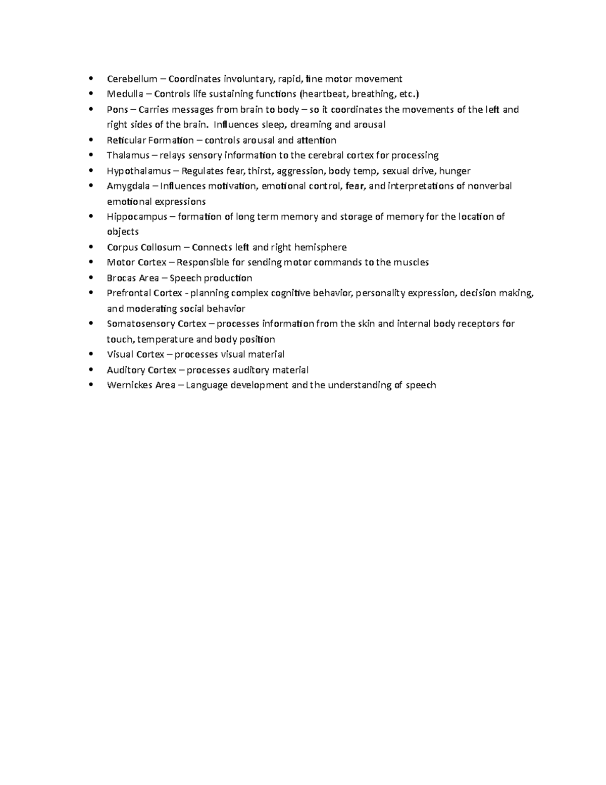 Brain parts assignment answer key - Cerebellum – Coordinates ...