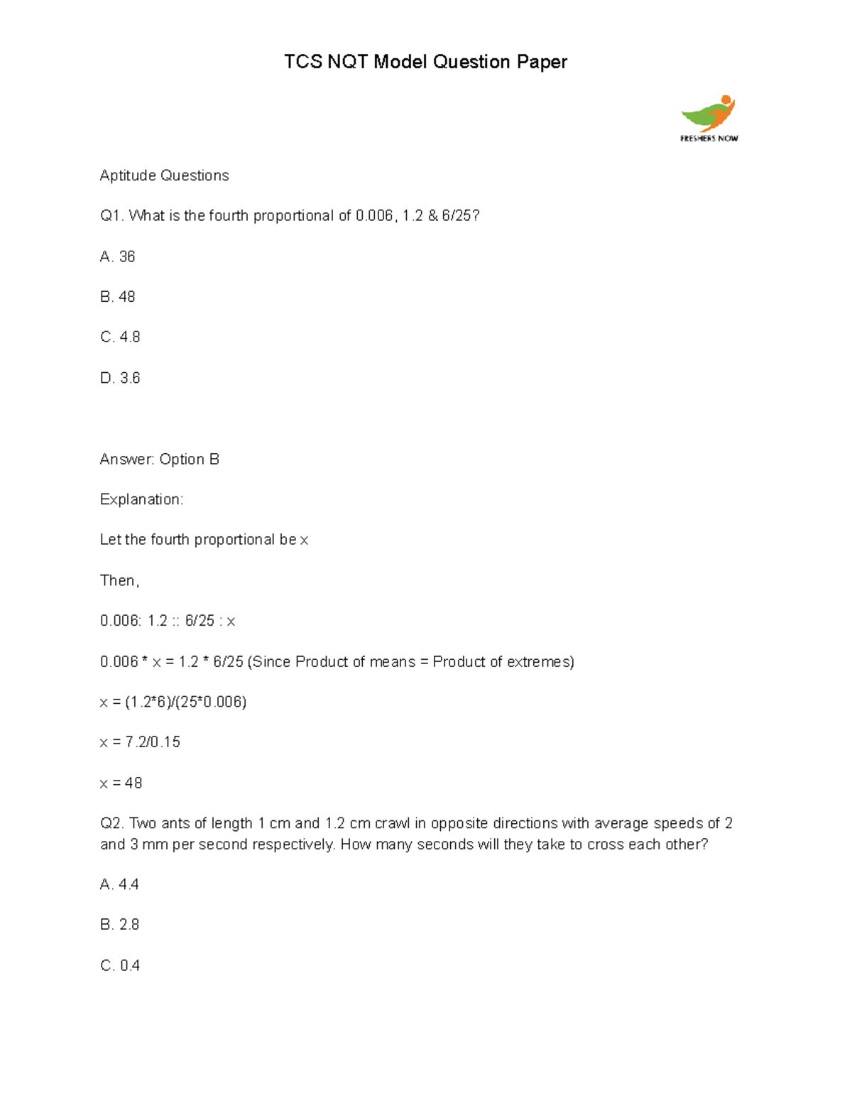 tcs-nqt-old-test-paper-aptitude-questions-q1-what-is-the-fourth