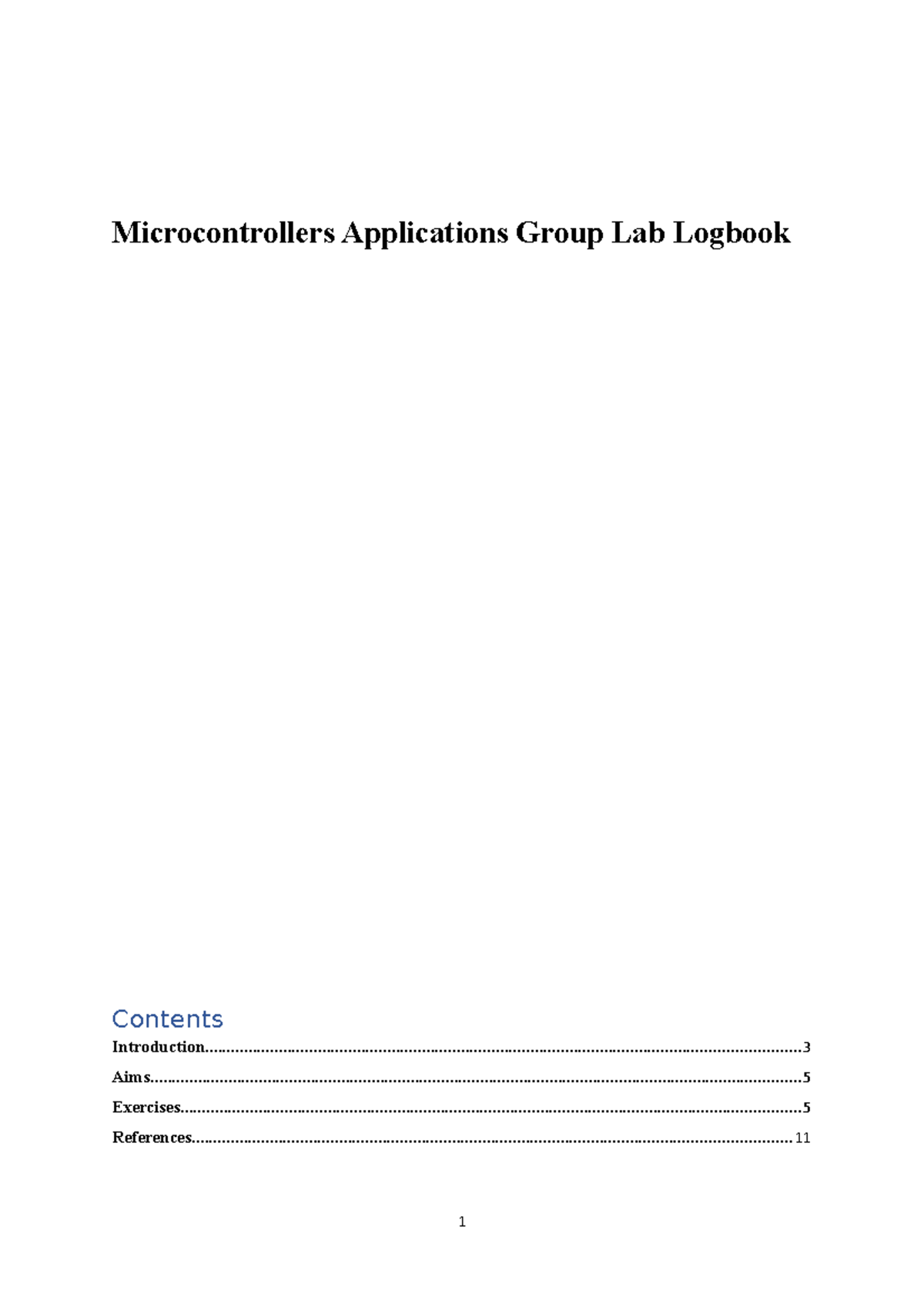 5. UART Logbook - Microcontrollers Applications Group Lab Logbook ...