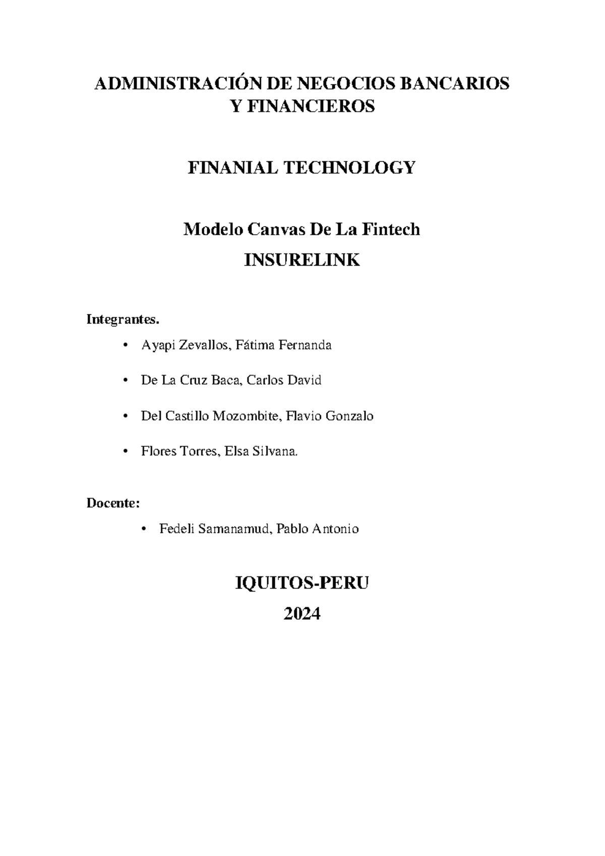 Insurelink - Fintech - ADMINISTRACIÓN DE NEGOCIOS BANCARIOS Y ...