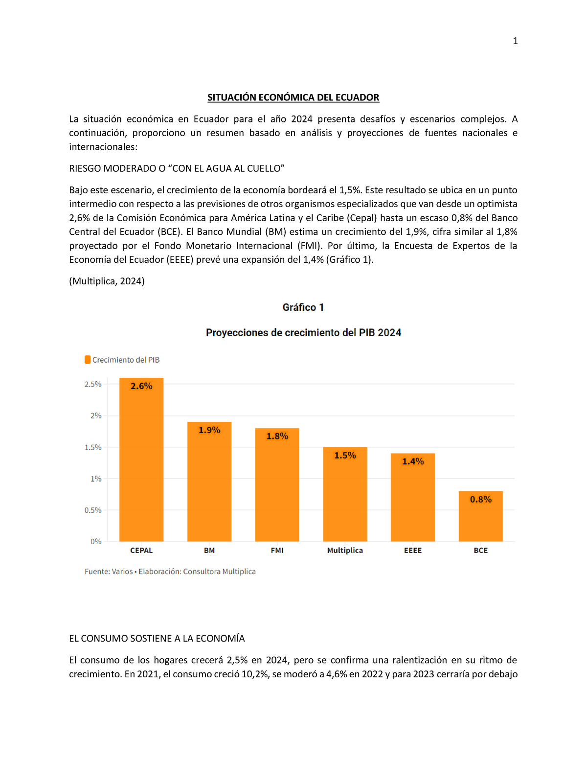 Situación Actual DEL Ecuador Mediante Paginas DE Busqueda SITUACIÓN