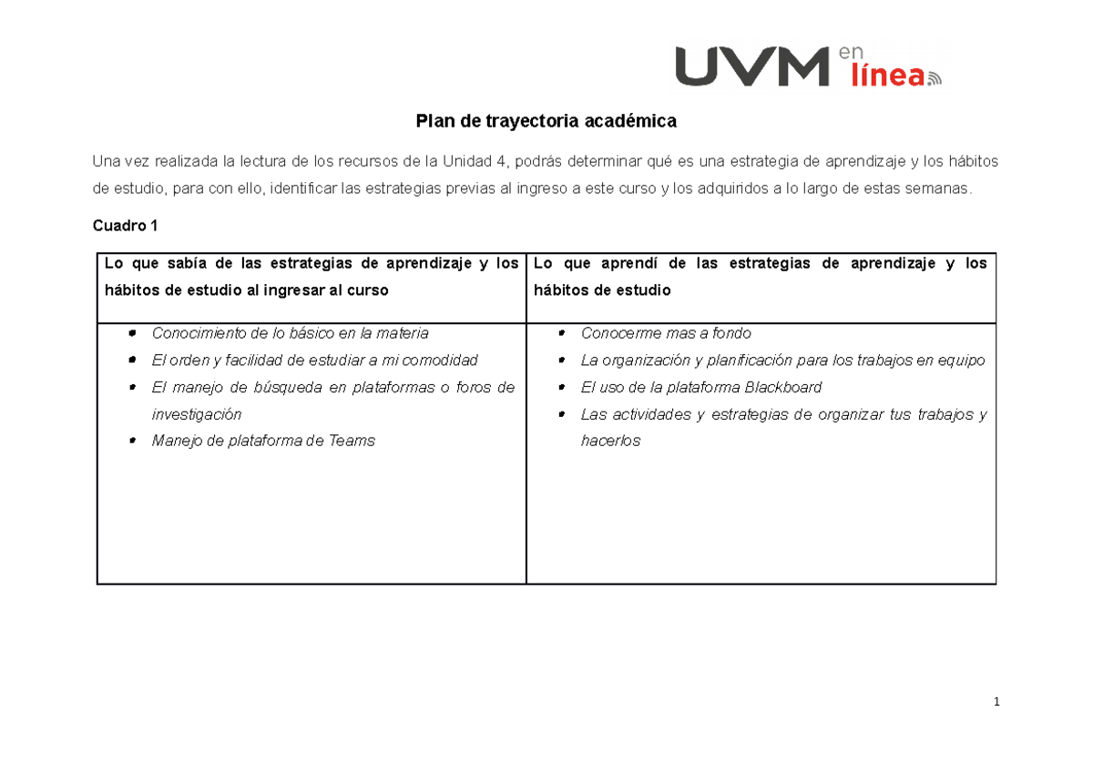 U4 Plan Trayectoria Académica 06122022 - Plan De Trayectoria Académica ...