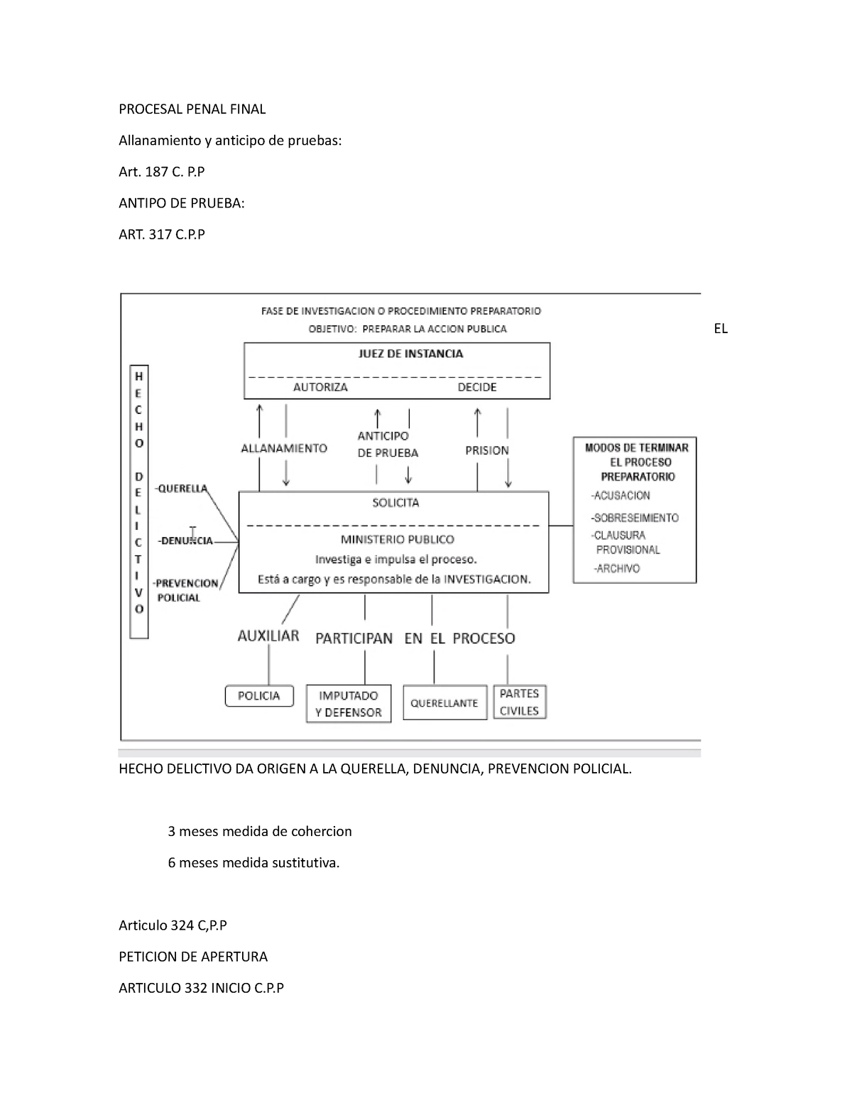 Procesal Penal Final Procesal Penal Final Allanamiento Y Anticipo De Pruebas Art C P