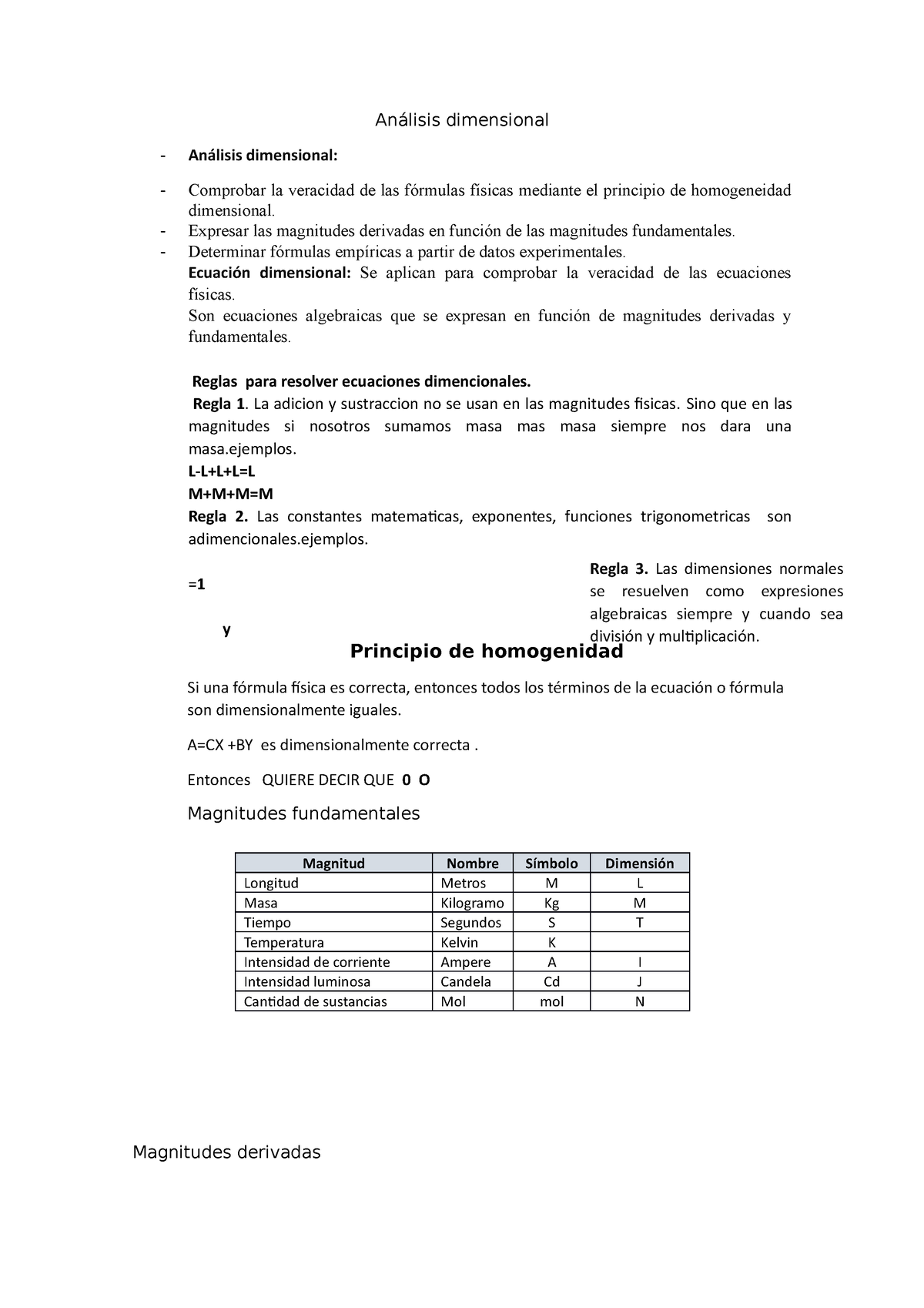 Análisis Dimensional - Para Desarrollar Examen - Análisis Dimensional ...