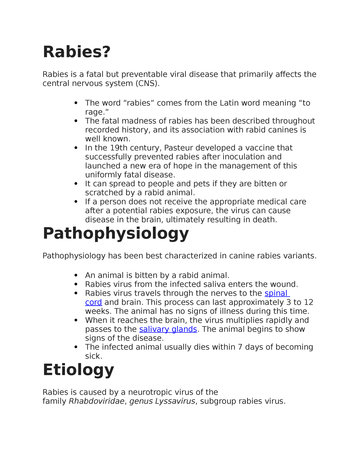 research paper on rabies virus