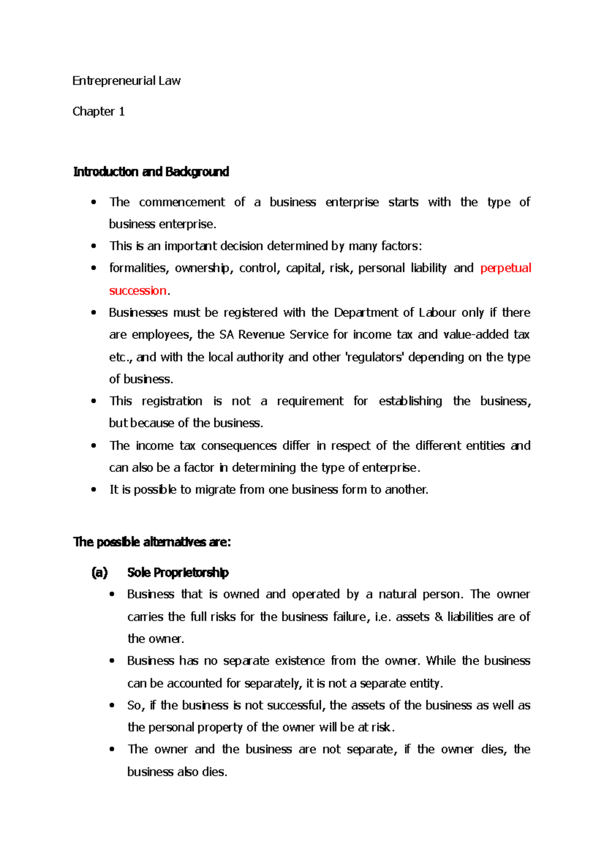 Entrepreneurial Law Chapter 1 - Entrepreneurial Law Chapter 1 ...