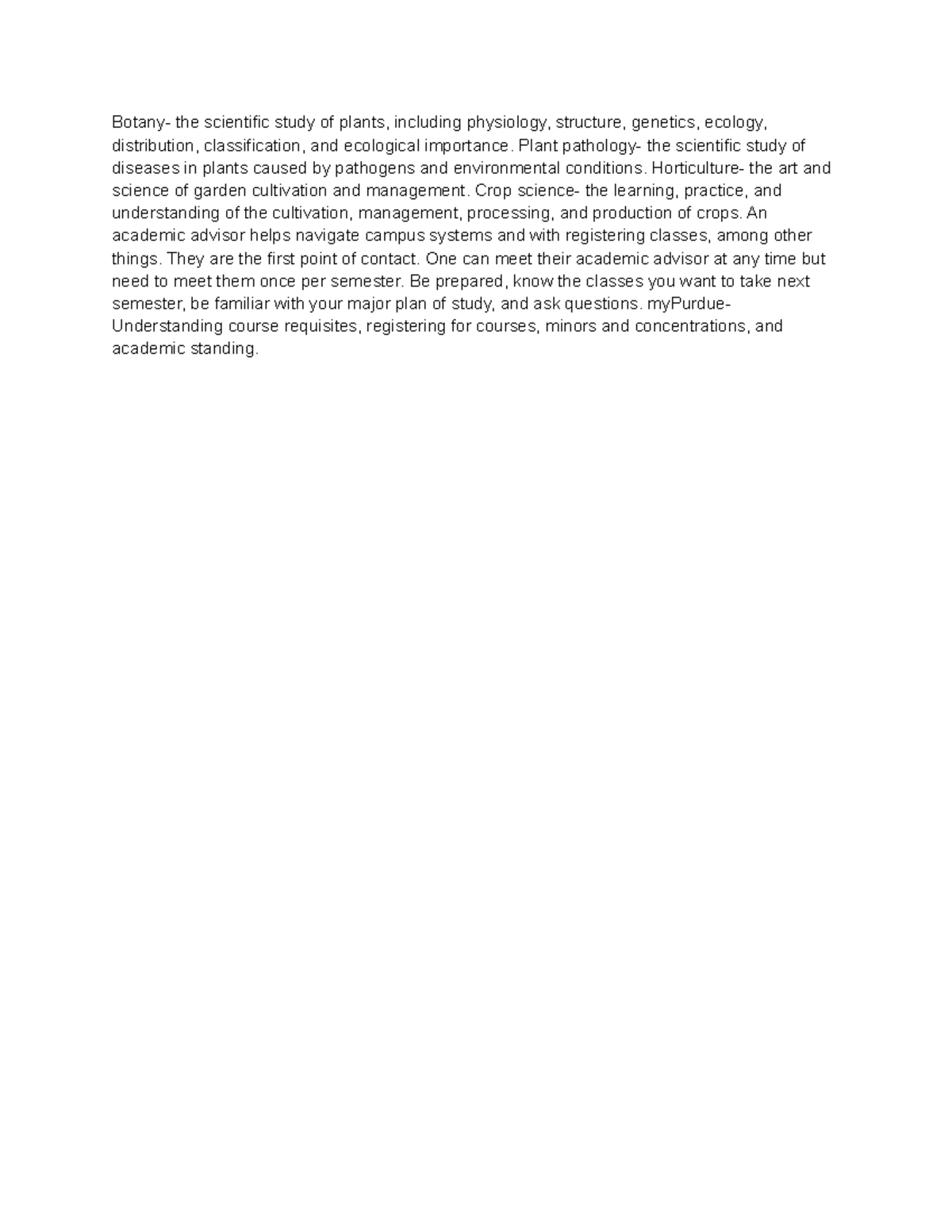 Basic Things To Know - Botany- the scientific study of plants ...