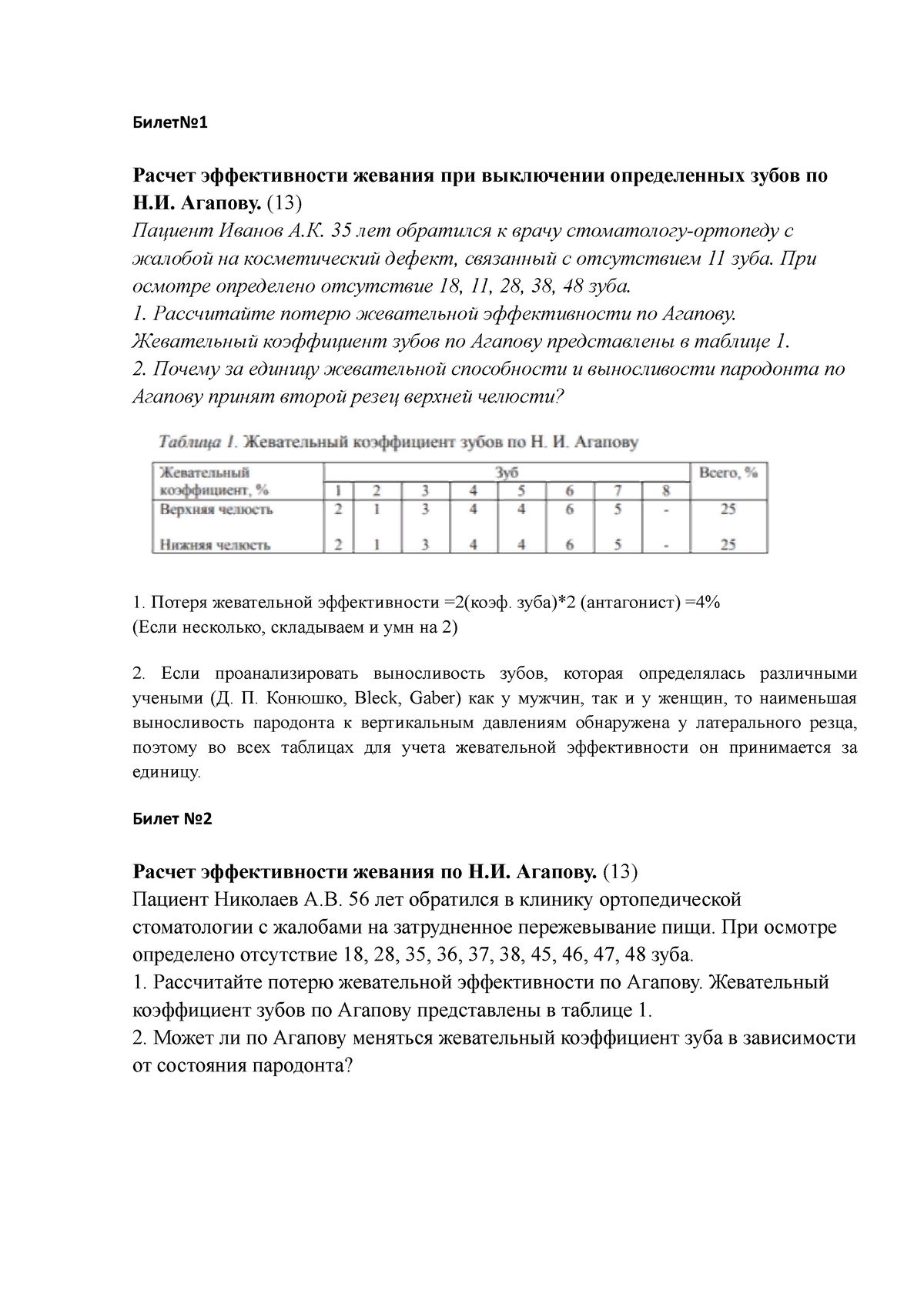 Жевательная эффективность по Агапову: методы определения, принципы расчета, расшифровка результатов