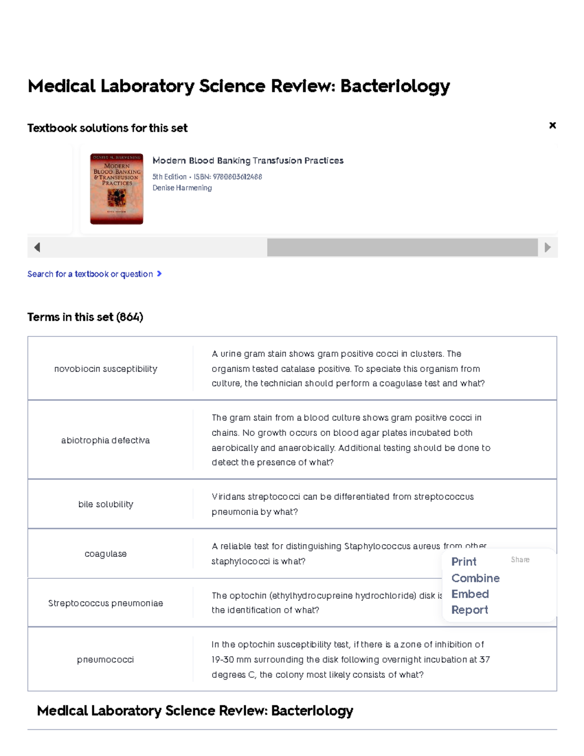 Medical Laboratory Science Review Bacteriology Flashcards Quizlet