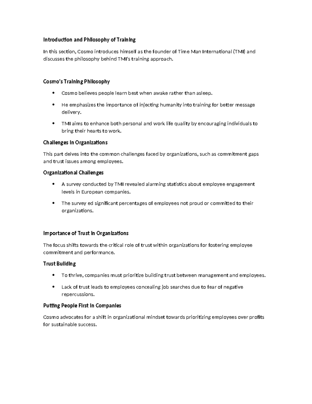 Introduction and Philosophy of Training - Cosmo's Training Philosophy ...