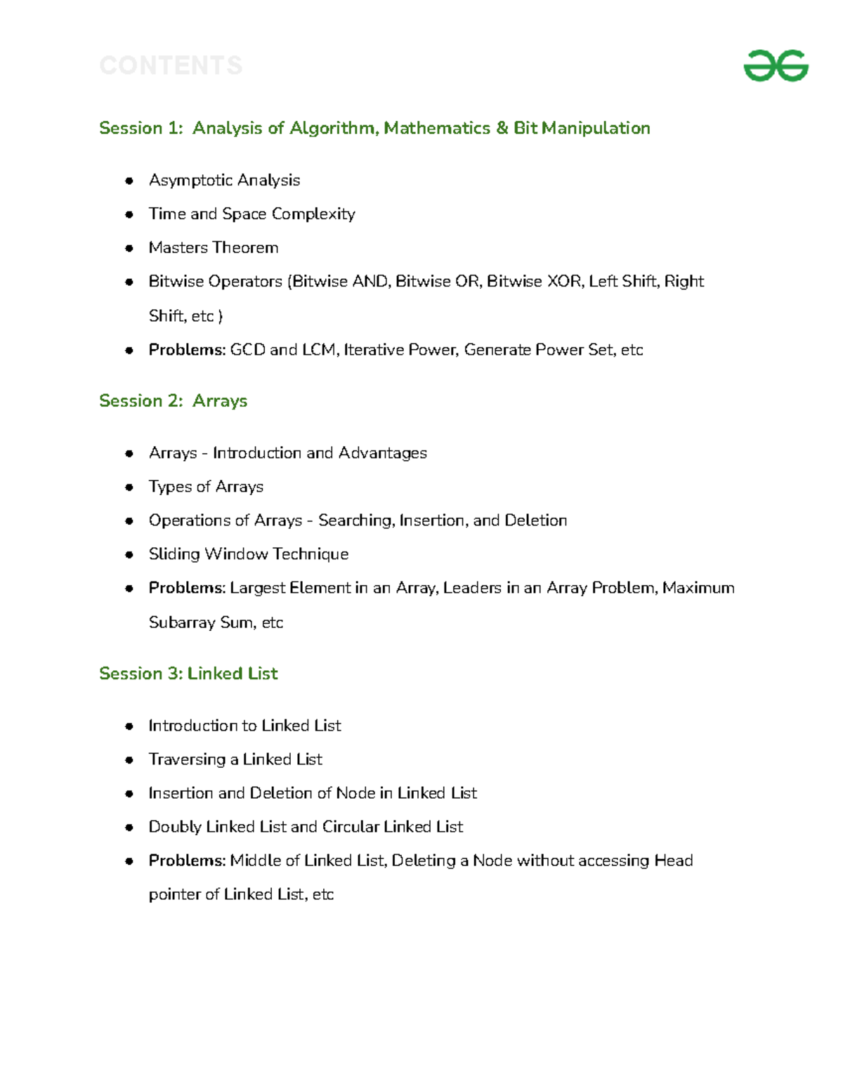 320eefad 0eb7a81483 b137389 f1374cc - Session 1: Analysis of Algorithm ...