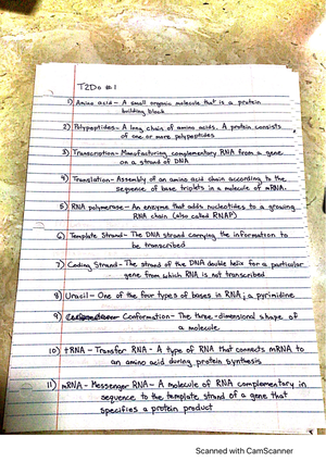 Lec15R- DNA & DNA replication notes - Lecture 1 5 : DNA structure ...