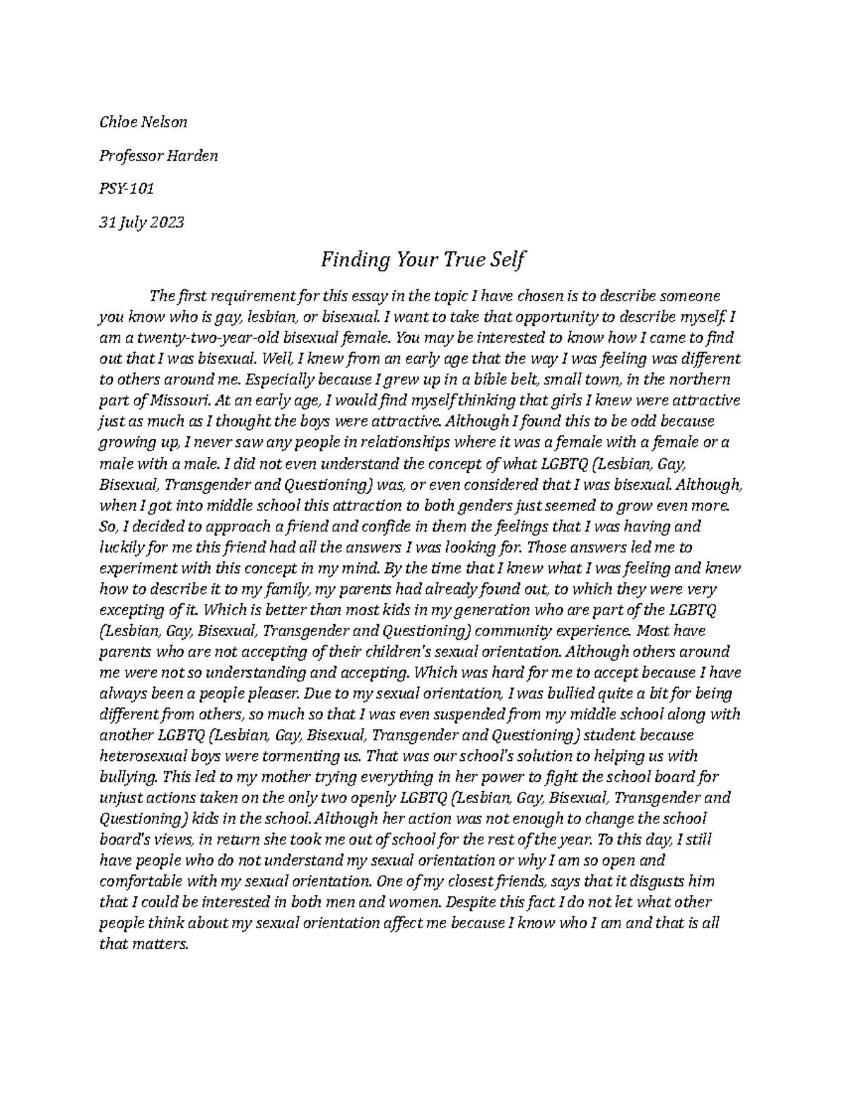 final-essay-finding-your-true-self-chloe-nelson-professor-harden-psy