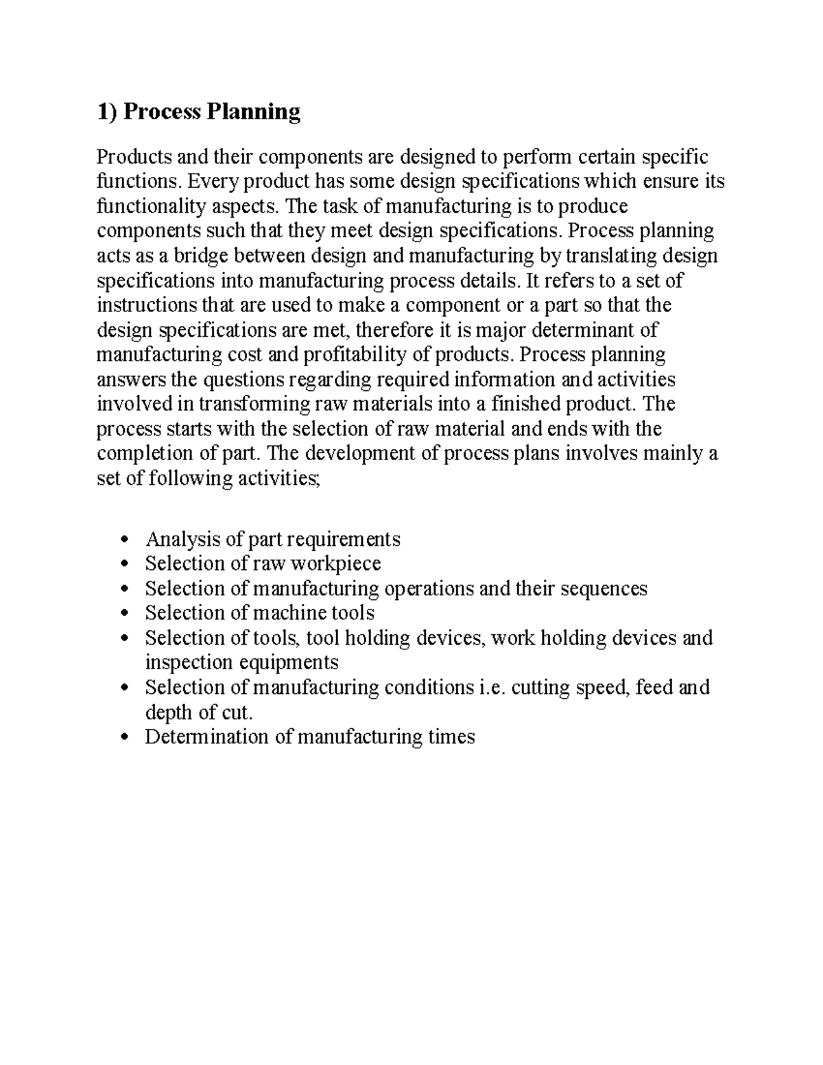 23741526 Computer Aided Process Planning - 1) Process Planning Products ...