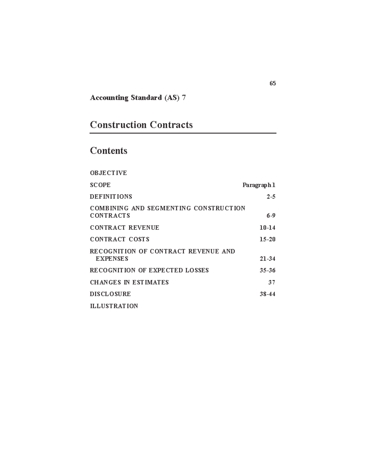 AS 7 - CONSTRUCTION MANAGEMENT NOTES CONSTRUCTION MANAGEMENT NOTES ...