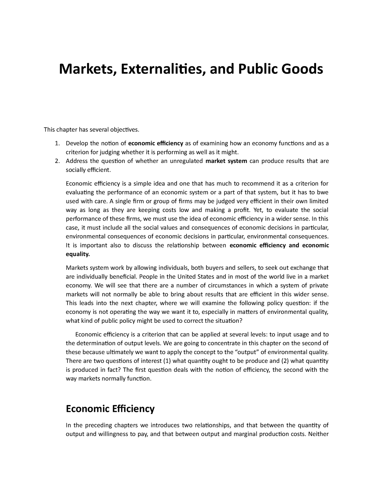 research paper on market externalities