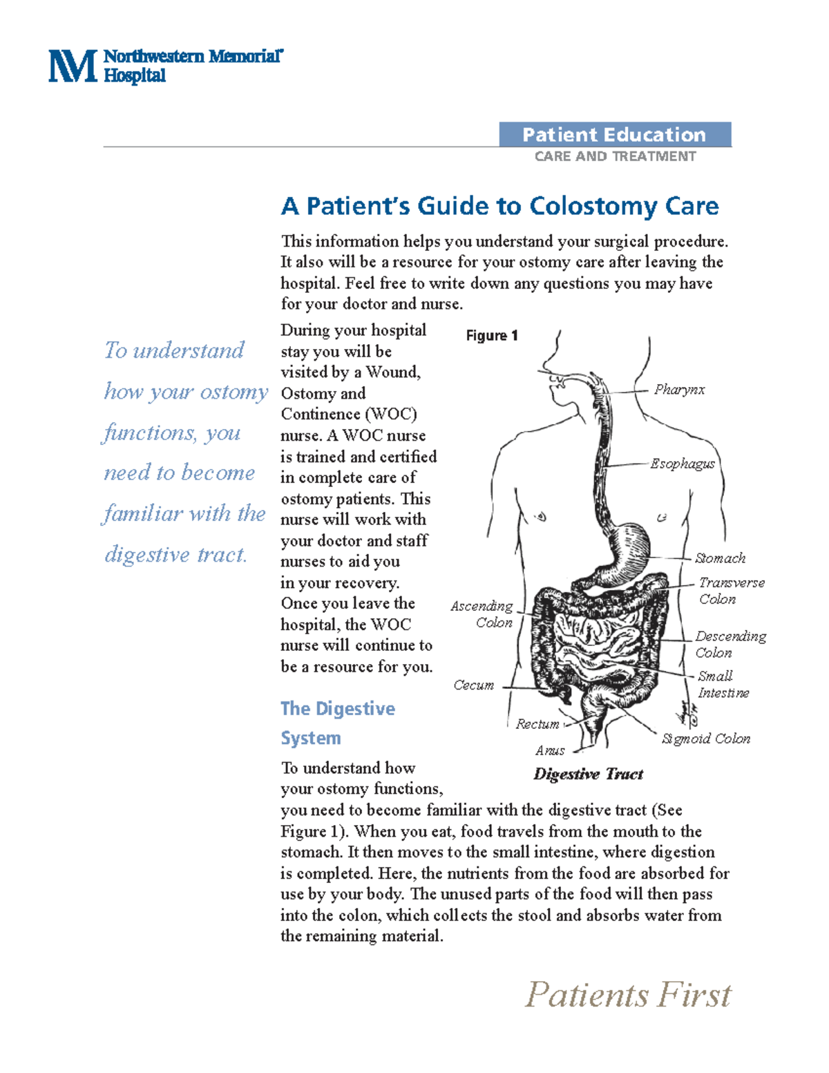 Colostomy care guide 09 07 Patient Education CARE AND TREATMENT A