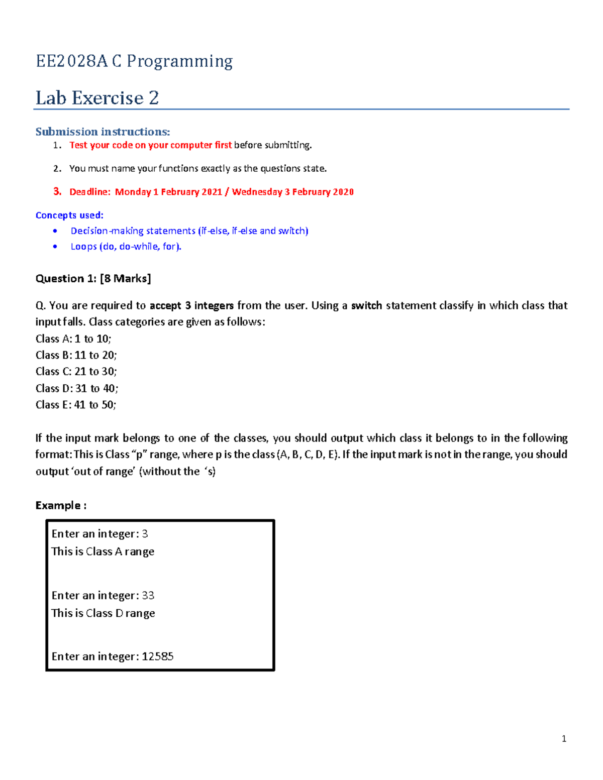 CLab 2 v4 - lab2 - EE2028 - NUS - Studocu