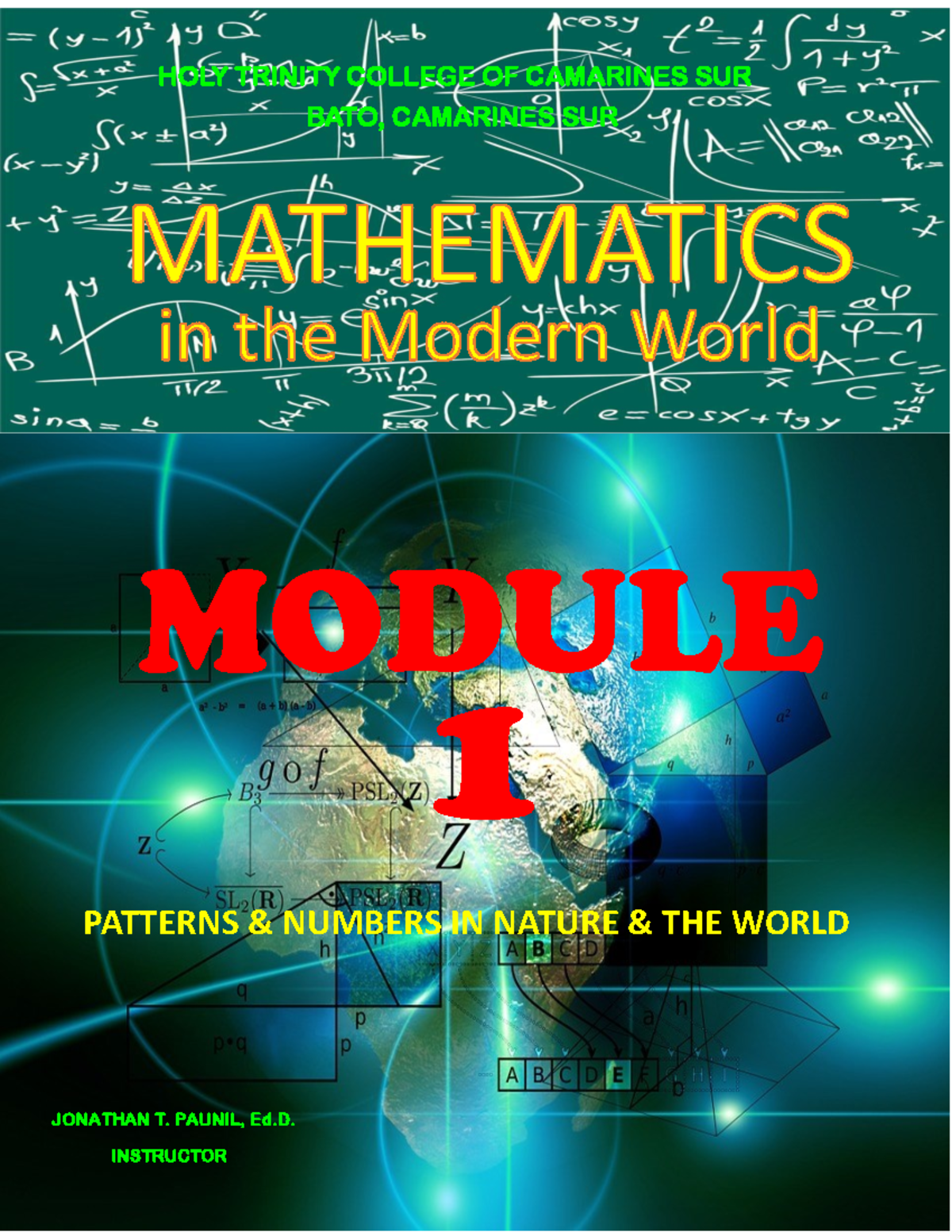 GE 4 Htccs Module 1 - MODULE 1 PATTERNS & NUMBERS IN NATURE & THE WORLD ...