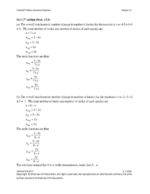 Svnas 8e ISM Chapter 10 - Chemical Engineering Thermodynamics Practice ...