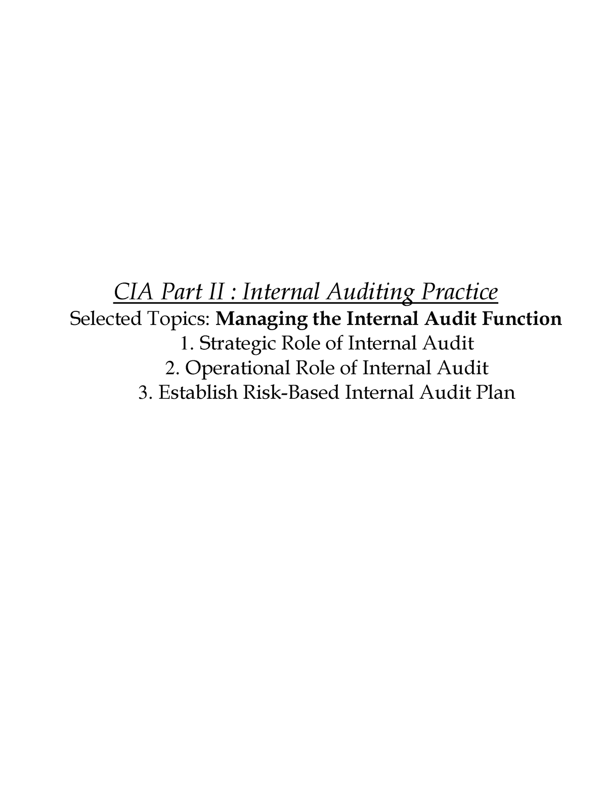 Cia Accounting