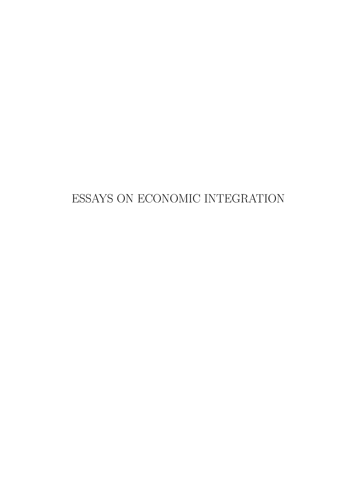 doctoral thesis economic growth