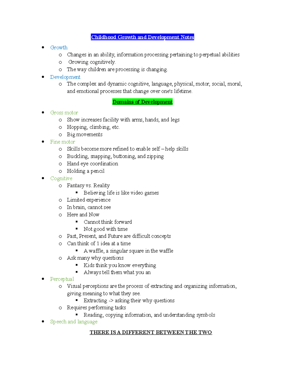 CONCEPT OF GROWTH AND DEVELOPMENT B ED NOTES visual data 4