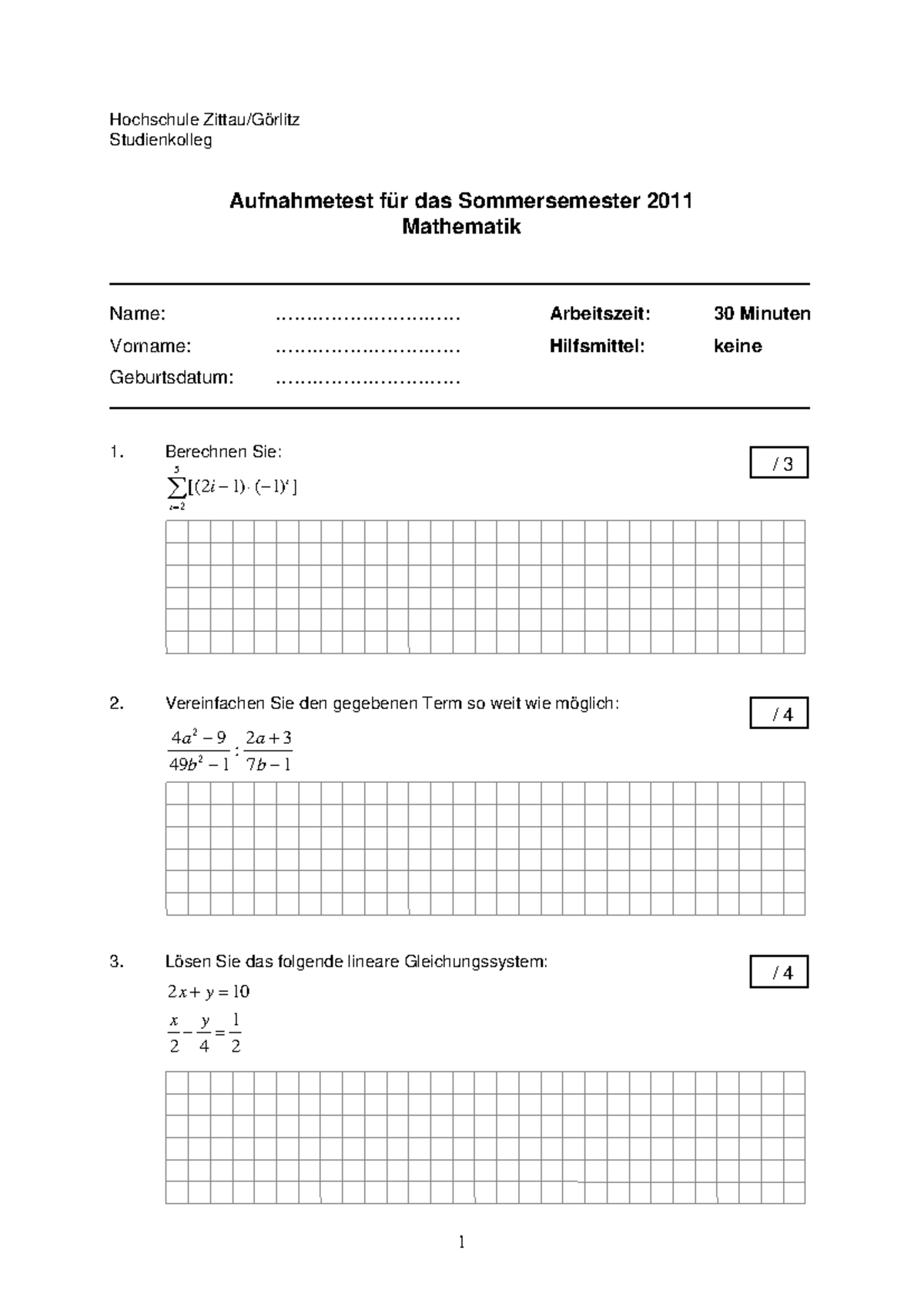 HS-Zittau-Mathe - STK Zittau - 1 Hochschule Zittau/Görlitz ...